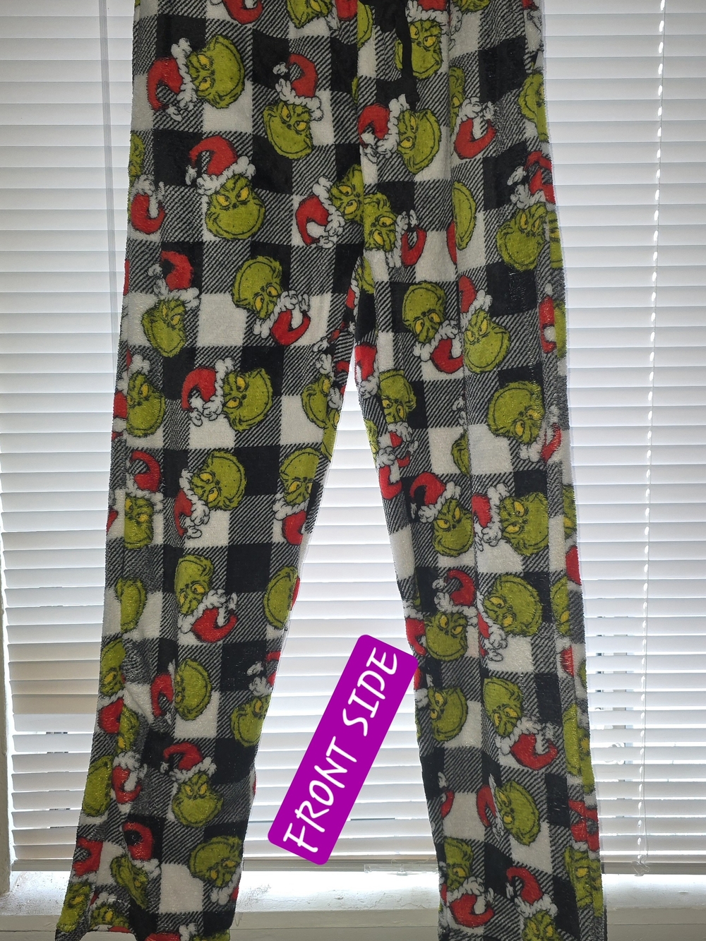 Grinch Plaid Holiday Pajama Pants - Green/Red/Black